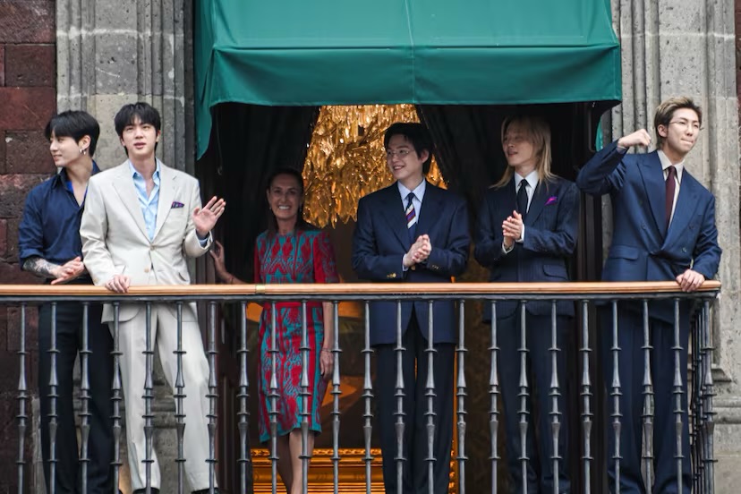 BTS transforma el Palacio Nacional en un fenómeno histórico antes de su gira en México.